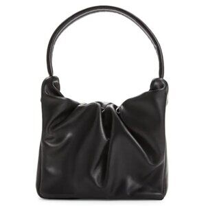 Staud Felix Leather Top Handle Black Bag